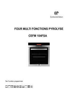 CONTINENTAL EDISON CEFM104FSA Manuel utilisateur