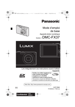 Panasonic Lumix DMC-FX37 Manuel du propriétaire