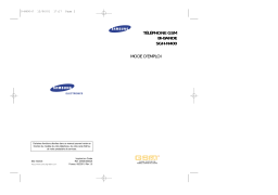 Samsung SGH-N400 Manuel du propriétaire