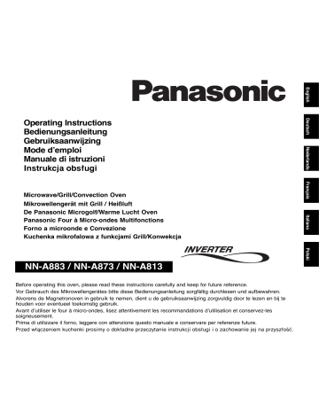 Panasonic NN-A873SBEPG Manuel du propriétaire | Fixfr