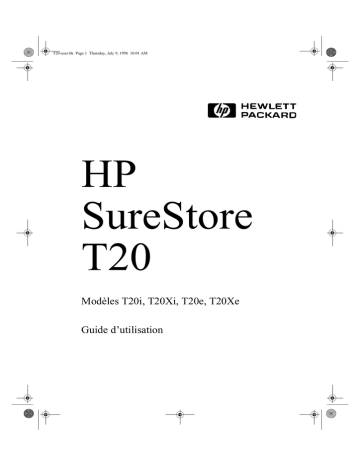 HP SURESTORE T20 TAPE DRIVE Manuel du propriétaire | Fixfr