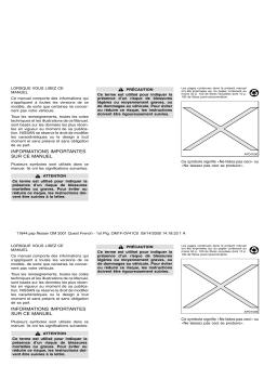 Nissan QUEST 2001 Manuel utilisateur
