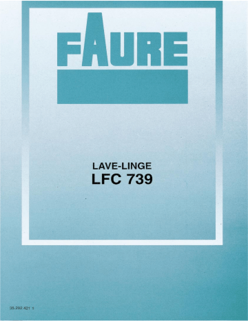 Faure LFC739 Manuel du propriétaire | Fixfr