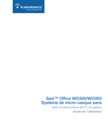Savi Office WO300 | Plantronics Savi office WO350 Manuel du propriétaire | Fixfr