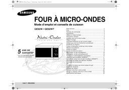 Samsung GE82WT Manuel du propriétaire