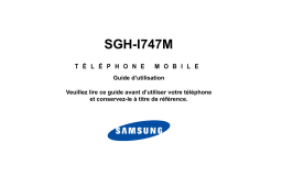 Samsung SGH-I747M Manuel du propriétaire