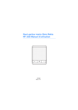 Nokia HF-300 Manuel du propriétaire