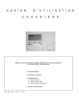 CHAPPEE BORA HTEBVI 25 KW Manuel du propriétaire