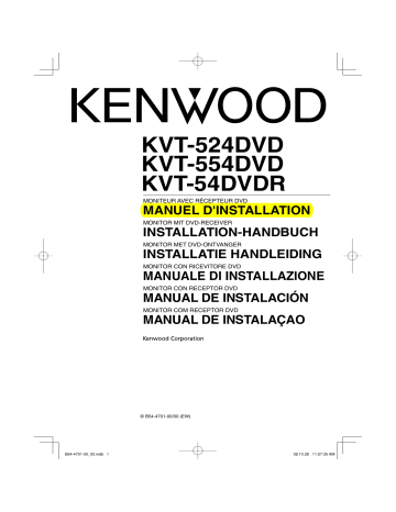 Kenwood KVT-54DVDR Manuel du propriétaire | Fixfr