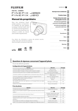 Fujifilm J210 Manuel du propriétaire