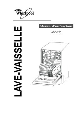 Whirlpool ADG 150 IX Manuel du propriétaire