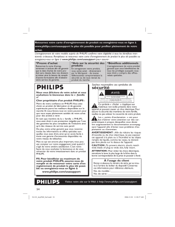 Philips DVP3960-37B Manuel du propriétaire | Fixfr