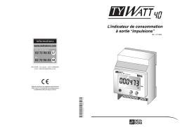 DELTA DORE TY WATT 40 Manuel du propriétaire