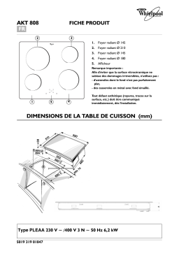 Whirlpool akt 809 lx Manuel utilisateur