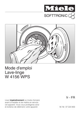 Miele W 4156 WPS Manuel du propriétaire