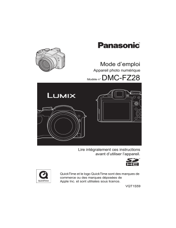 Panasonic Lumix DMC-FZ28 Manuel du propriétaire | Fixfr