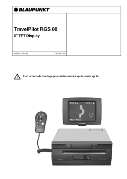 Blaupunkt NAVIRECHNER RGS 08 Manuel du propriétaire