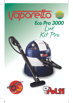 Polti VAPORETTO ECO PRO 3000 LUX KIT Manuel du propriétaire