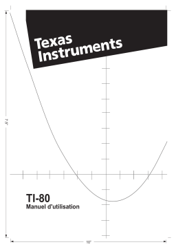 Texas Instruments TI-83 PLUS.FR & TI-83 PLUS.FR 2013,MV Manuel du propriétaire