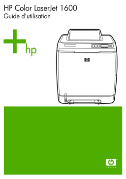 HP COLOR LASERJET 1600 PRINTER Manuel du propriétaire