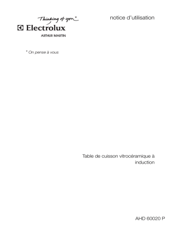 Manuel du propriétaire | ARTHUR MARTIN AHD60020P 37W Manuel utilisateur | Fixfr