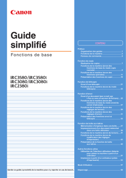 Canon IRC3580-J1 Manuel du propriétaire