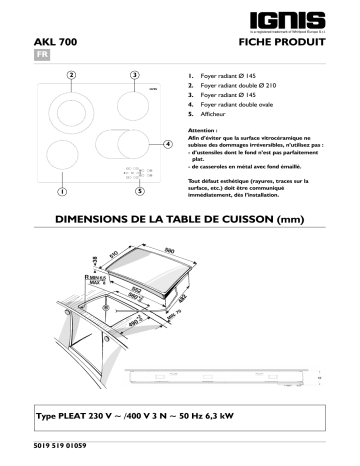 Whirlpool AKL 700 NE Manuel du propriétaire | Fixfr