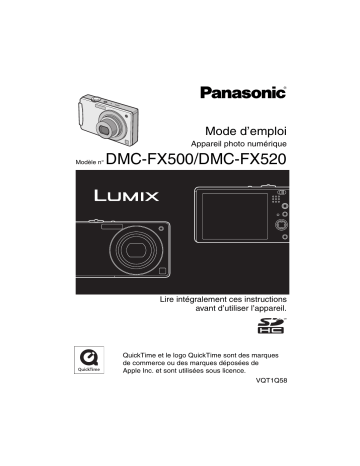 Panasonic LUMIX DMC-FX520 Manuel du propriétaire | Fixfr