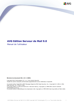 AVG AVG EDITION SERVEUR DE MAIL 9.0 Manuel utilisateur