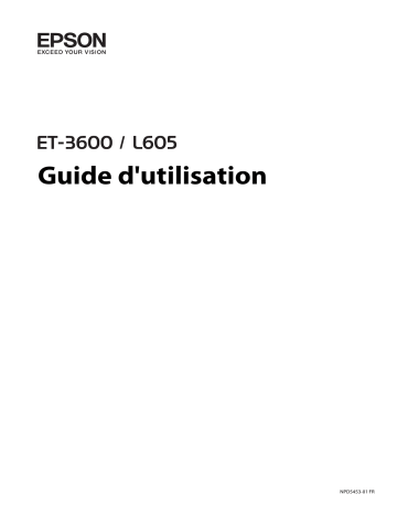 Epson L605 Manuel du propriétaire | Fixfr