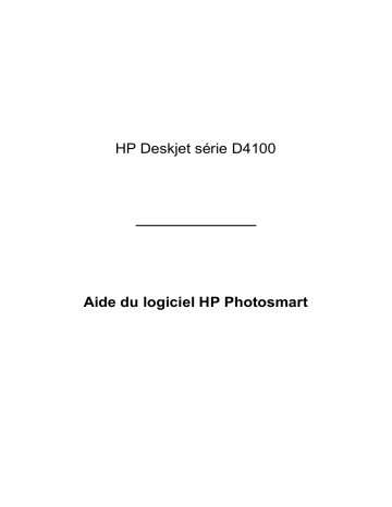 HP DESKJET D4100 Manuel du propriétaire | Fixfr