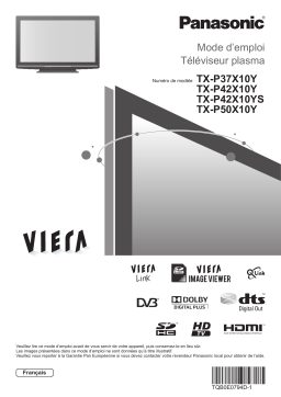 Panasonic TX-P50X10Y Manuel du propriétaire