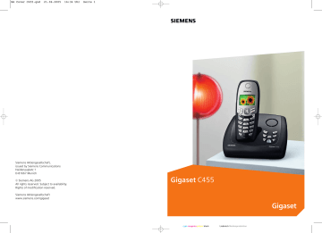 Siemens Gigaset C455 Manuel du propriétaire | Fixfr