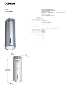 Gorenje IDR4540E Manuel du propriétaire