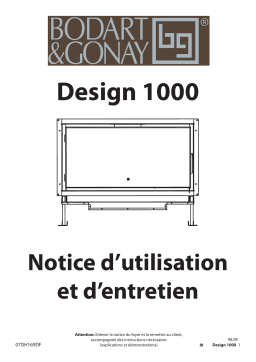 BODART & GONAY DESIGN 1000 Manuel du propriétaire