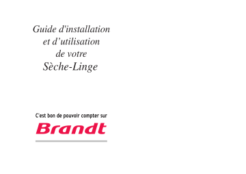 Brandt ETE504F Manuel du propriétaire | Fixfr