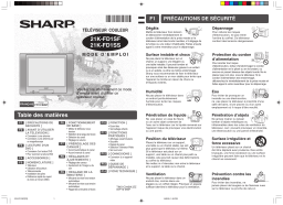 Sharp 21K-FD1SF/FD1SS Manuel du propriétaire