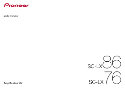 Pioneer SC-LX76 Manuel utilisateur