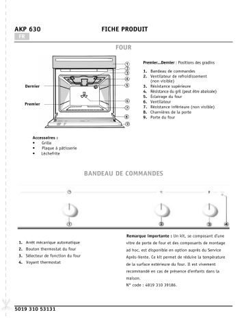 Whirlpool AKP 630 WH Manuel du propriétaire | Fixfr