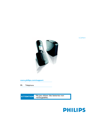 Philips VOIP8411B Manuel du propriétaire | Fixfr