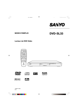 Sanyo DVD-SL33 Manuel du propriétaire