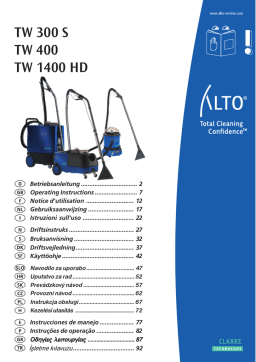 Alto TW 1400 HD Manuel du propriétaire