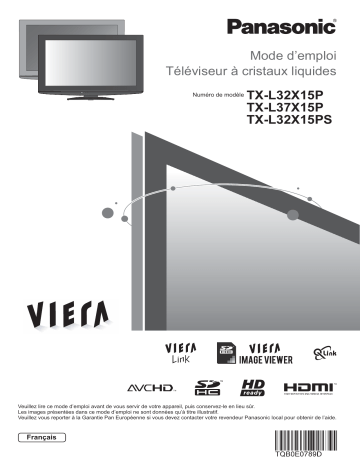 TX-L32X15PS | Panasonic TX-L37X15P Manuel du propriétaire | Fixfr