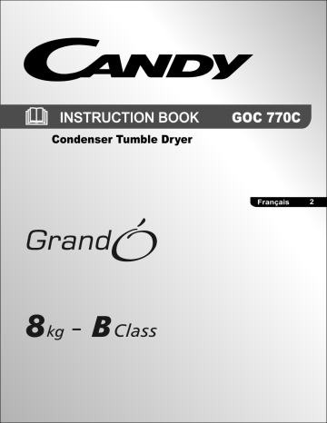 Candy GOC770C Manuel du propriétaire | Fixfr