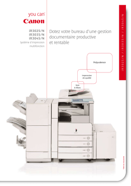 Canon IR 3025N Manuel du propriétaire