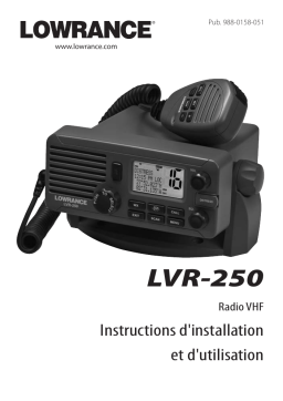 Lowrance LVR-250 Manuel du propriétaire