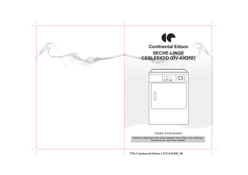 CESL7PCWV | CESL7PCW | CONTINENTAL EDISON CESLCE7B1 Manuel du propriétaire | Fixfr