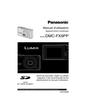 Panasonic LUMIX DMC-FX9PP Manuel du propriétaire | Fixfr