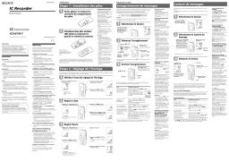 Sony ICD-B17 Manuel du propriétaire