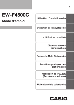 Casio EW F4500C Manuel du propriétaire